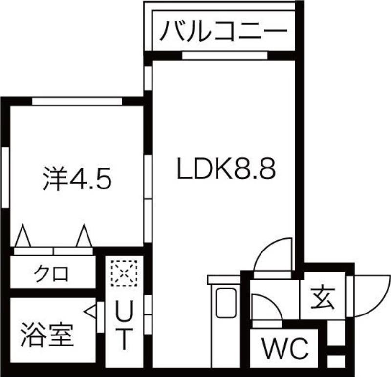ソラーナレジデンス(1LDK/3階)の間取り写真