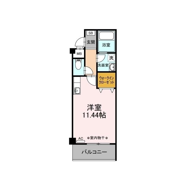 D-ROOM ソフィア(ワンルーム/1階)の間取り写真
