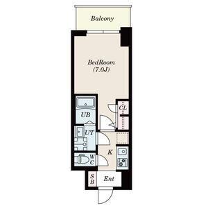 S-RESIDENCE高井田CENTRAL(1K/6階)の間取り写真