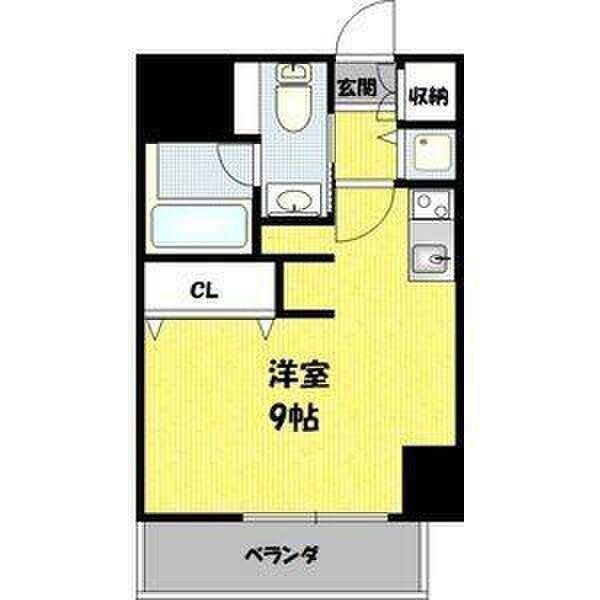 エグゼプレジオ(ワンルーム/5階)の間取り写真
