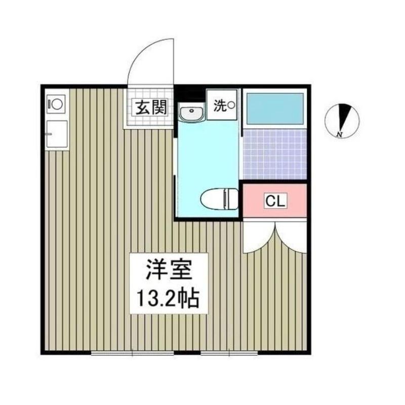 リブレス新河岸V(ワンルーム/2階)の間取り写真