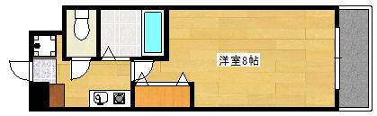 ANNEX牧本(1K/2階)の間取り写真