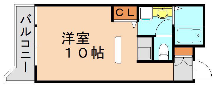 メゾンガーデンプラザ(ワンルーム/4階)の間取り写真
