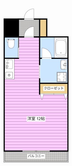 AVENUE大工町(ワンルーム/6階)の間取り写真