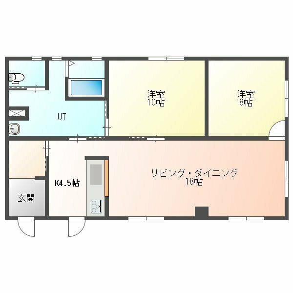 BJ CLUB(2LDK/3階)の間取り写真