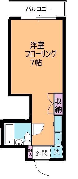 ベネッセ(ワンルーム/3階)の間取り写真