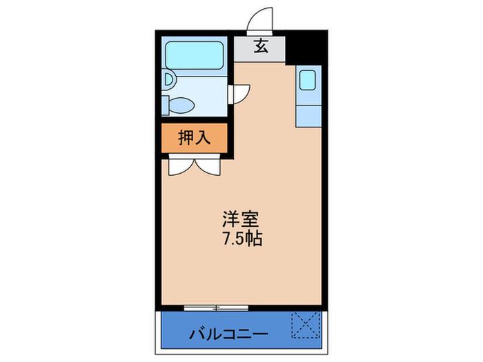 アンドライフ11(ワンルーム/2階)の間取り写真