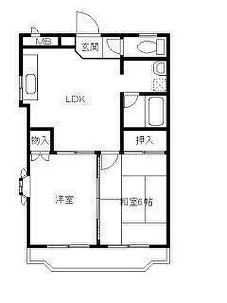 TOSI-KEN.01(2LDK/1階)の間取り写真