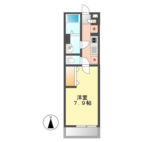 リブリ・レストH栄生(1K/2階)の間取り写真