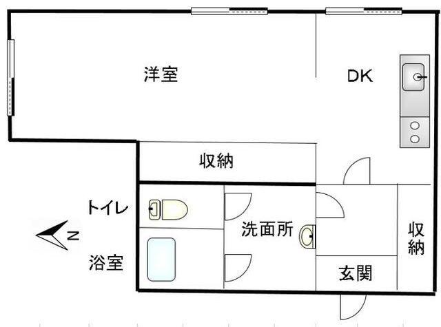 東京メイキットフォーラム(1DK/3階)の間取り写真