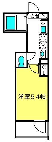MELDIA与野本町IIB(1K/3階)の間取り写真