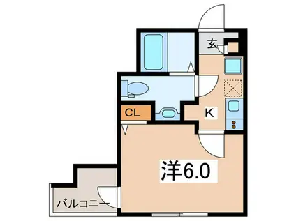 フルセイル高座渋谷II(1K/1階)の間取り写真
