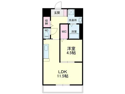 ルーチェ(1LDK/2階)の間取り写真