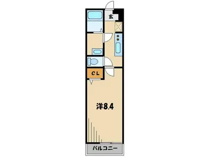 リブリ・プレジャー(1K/1階)の間取り写真