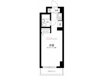 ラフィネ西荻(ワンルーム/3階)の間取り写真