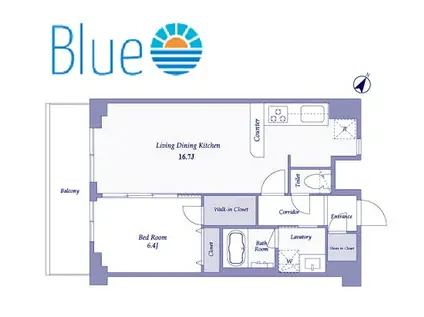 アソシエール大倉山(1LDK/3階)の間取り写真