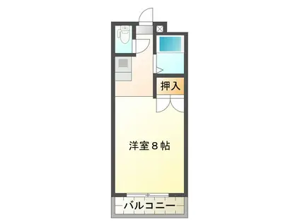 グッドライフ大津和II(ワンルーム/3階)の間取り写真