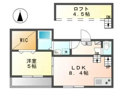 MAISON LAFRE(1LDK/1階)の間取り写真