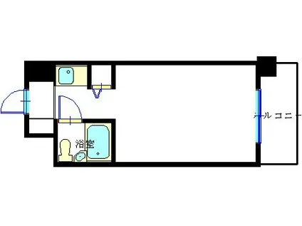 ライオンズステーションプラザ磯子(ワンルーム/9階)の間取り写真