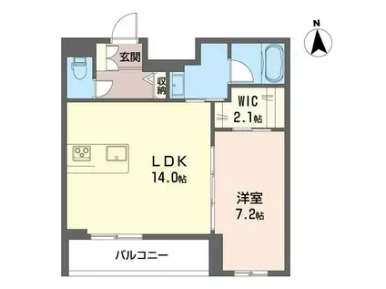 ザ・グランドオペラ並木(1LDK/3階)の間取り写真