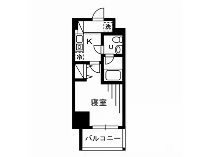 プライムアーバン川口(1K/5階)の間取り写真