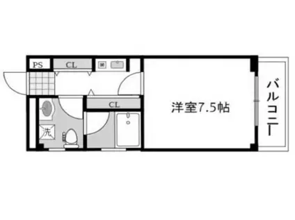 C-ARK KOBE ウエスト(1K/3階)の間取り写真