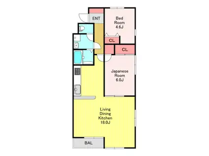 第2プラトー(2LDK/3階)の間取り写真