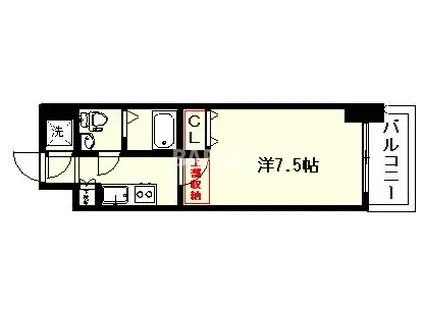 ORIENT 72HARBOR イースト TOWER(1K/10階)の間取り写真