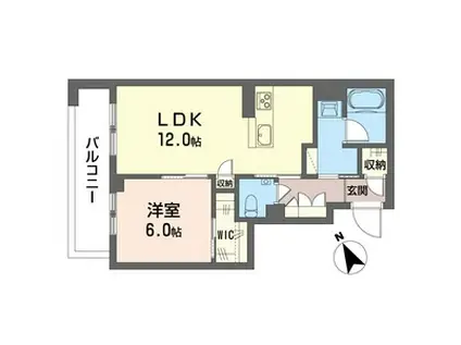 レガリータ(1LDK/3階)の間取り写真