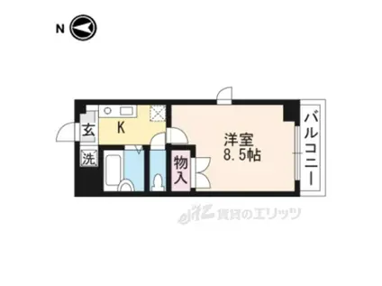 メゾンクレール(1K/3階)の間取り写真