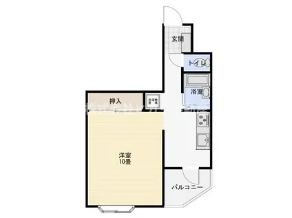 扇マンション(1K/5階)の間取り写真