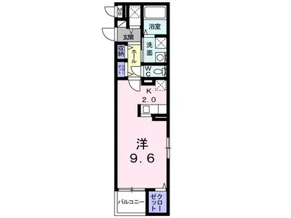 セイバリー湘南(ワンルーム/4階)の間取り写真