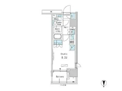パークアクシス蒲田ステーションゲート(ワンルーム/10階)の間取り写真
