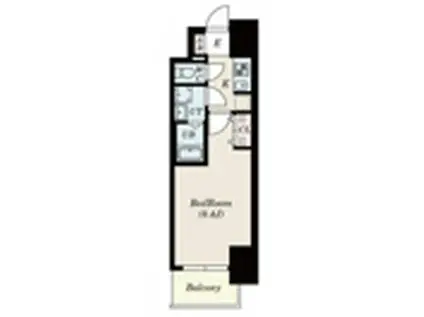 S-RESIDENCE山王(1K/13階)の間取り写真