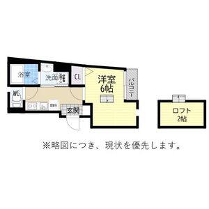 VILLA CENDRILLON(ワンルーム/1階)の間取り写真