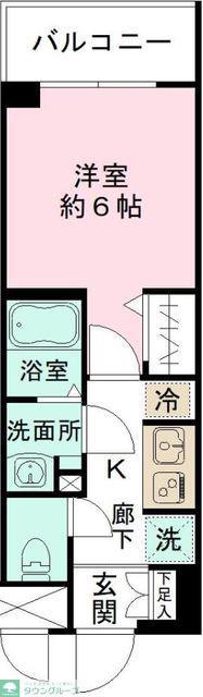 NーSTAGE つきみ野(1K/2階)の間取り写真