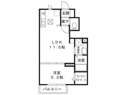 ティエラセロ(1LDK/1階)の間取り写真