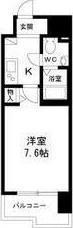 エコロジー鶴舞レジデンス(1K/11階)の間取り写真