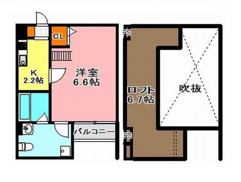 SYMPHONY OKUBO(1K/1階)の間取り写真