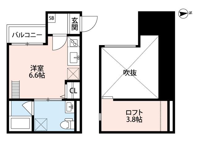 ソラーナ新今里(1K/1階)の間取り写真