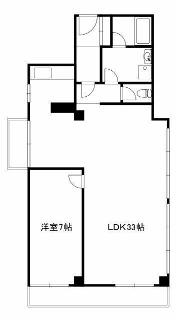 大永初台マンション(1LDK/11階)の間取り写真