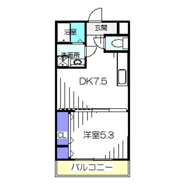 フジパレス東湊(1DK/1階)の間取り写真