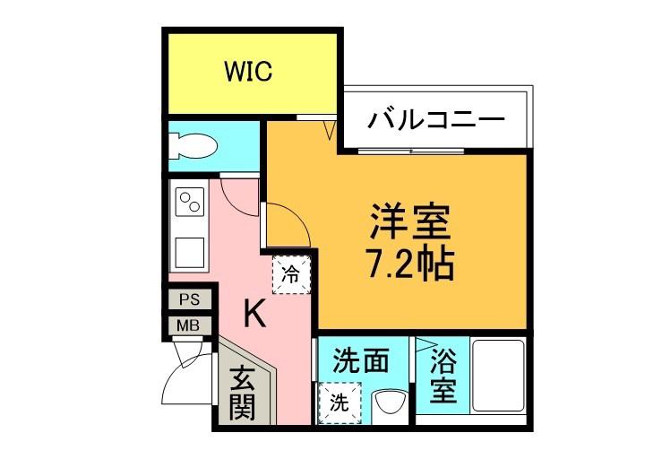 フジパレス尼崎園田II番館(1K/2階)の間取り写真