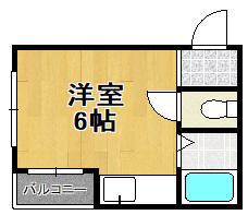 アリエスプラザ(ワンルーム/3階)の間取り写真