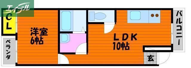 セントラル壱番館(1LDK/1階)の間取り写真