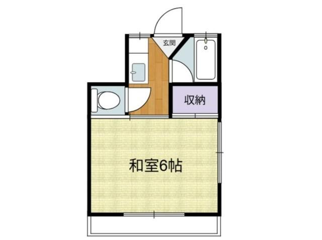 あゆみ荘(1K/2階)の間取り写真