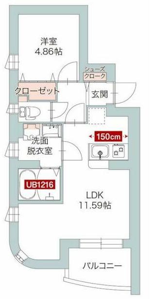 カサ レジーナ(1LDK/1階)の間取り写真