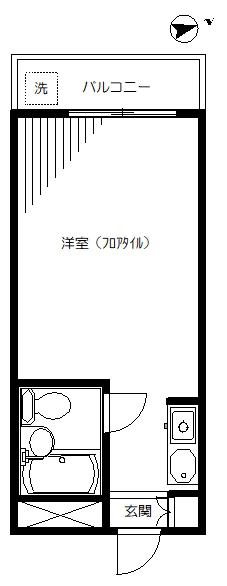 ハイシティ表参道(ワンルーム/1階)の間取り写真