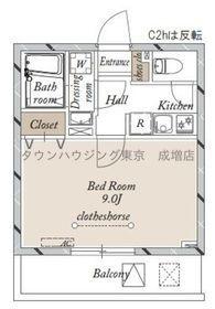 LA DOUCEUR練馬春日町(1K/1階)の間取り写真