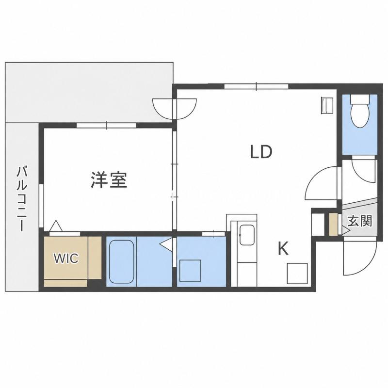 RIHOED(1LDK/4階)の間取り写真